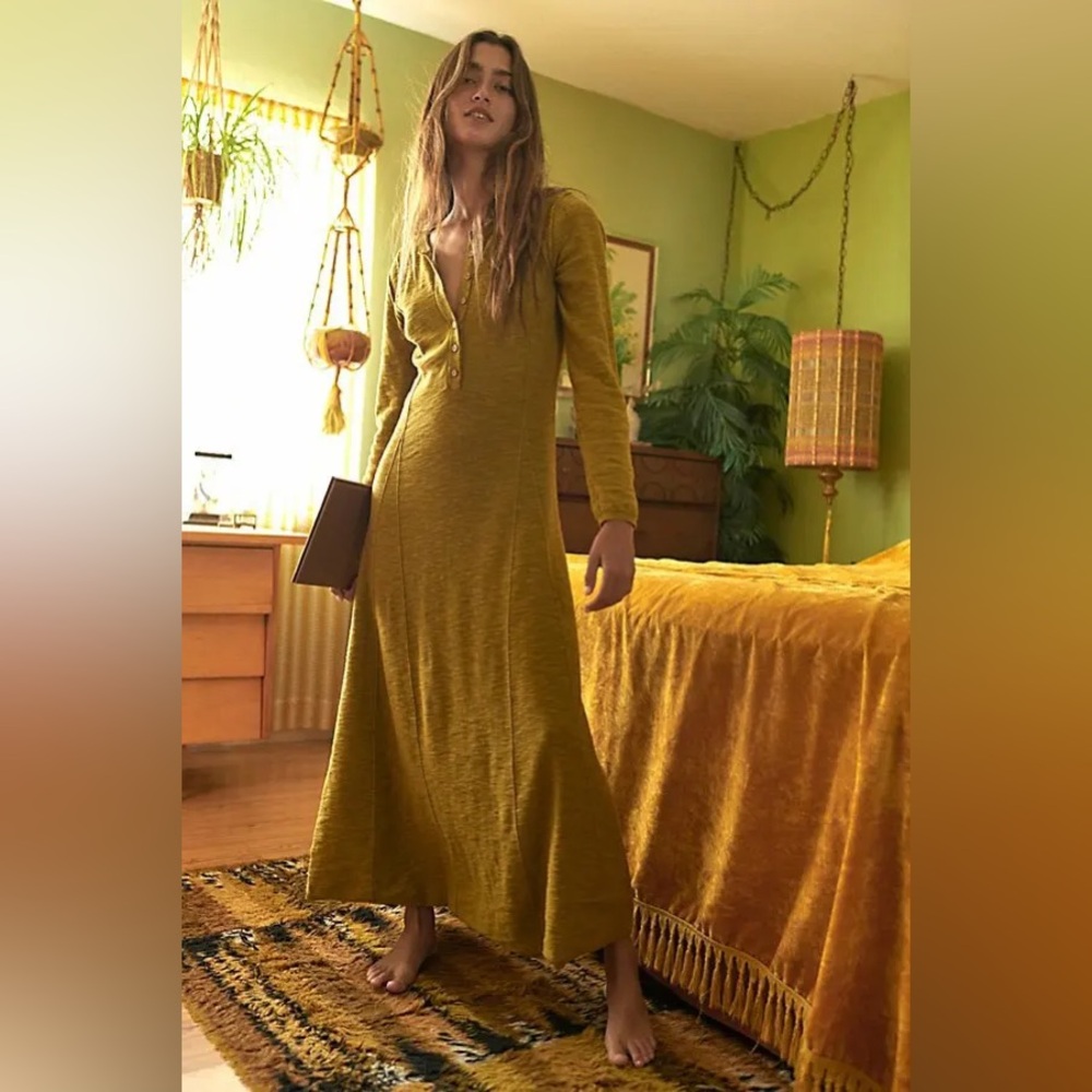 Free People | NWT FP Beach El Topo Sweater Maxi Dress in Bronze XS
